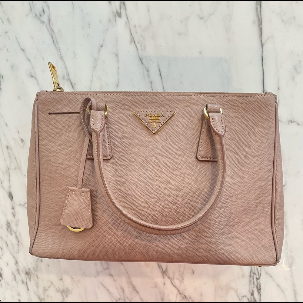 Prada Saffiano Lux Leather Small Galleria Tote
